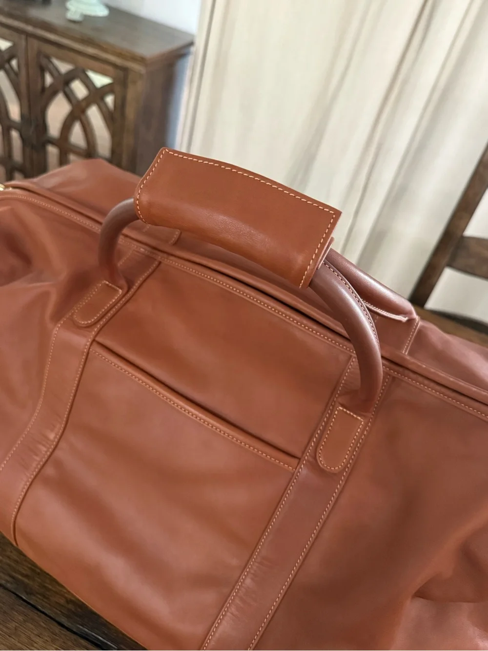 Coach Leather Vintage Duffle Luggage Cabin Bag Large 0503